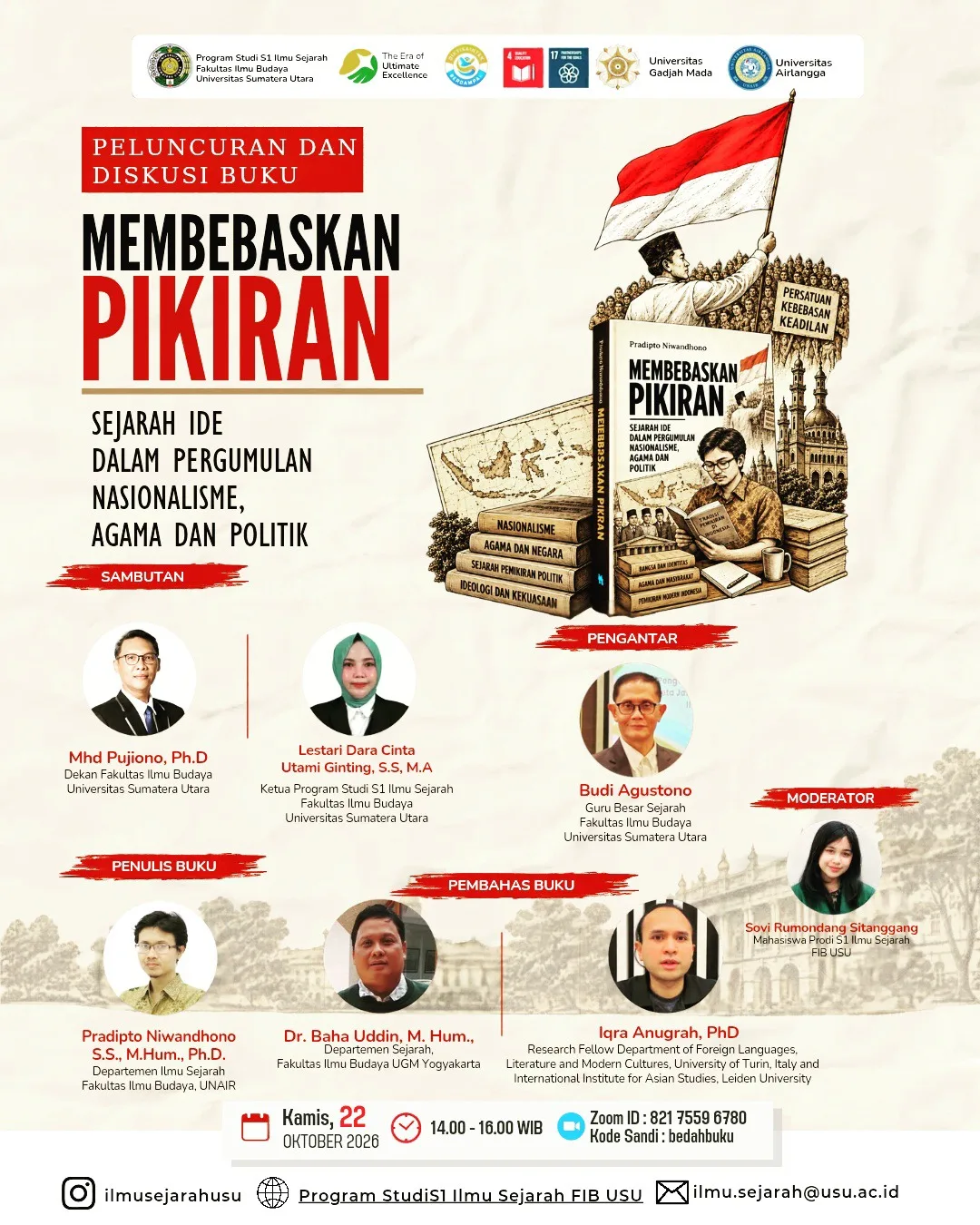 Peluncuran & Diskusi Buku “Membebaskan Pikiran”